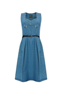 Givenchy Sleeveless Belted Denim Dress