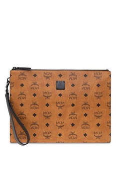 MCM Aren Zipped Medium Clutch Bag