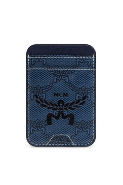 MCM Himmel Monogram-Printed Cardholder