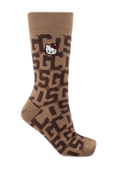 GCDS X Hello Kitty Monogram Ribbed Socks