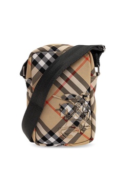 Burberry Checked Zipped Phone Bag