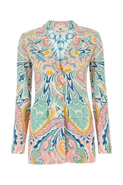 Etro Paisley Printed Single-Breasted Blazer