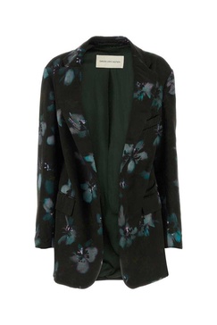 Dries Van Noten Floral Printed Long Sleeved Jacket