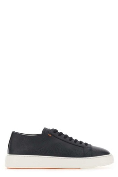 Santoni Round Toe Lace-Up Sneakers