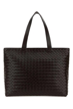 Bottega Veneta Intrecciato Zipped Large Tote Bag