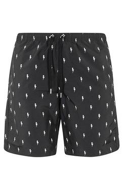 Neil Barrett All-Over Pattern-Printed Drawstring Shorts