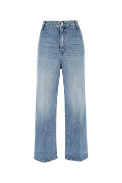 Khaite High-Waist Wide-Leg Jeans