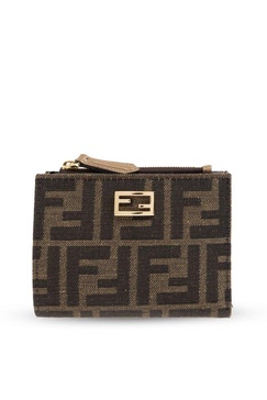 Fendi Monogram Jacquard Slim Baguette Small Wallet