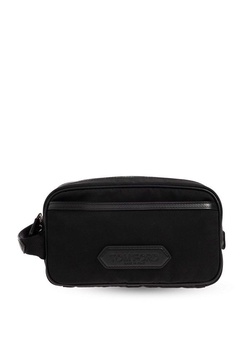 Tom Ford Logo Patch Zipped Wash Bag