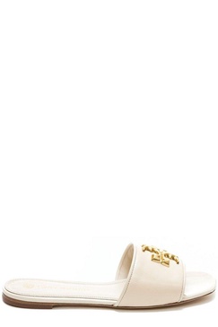 Tory Burch Eleanor Logo Plaque Slip-On Sandals