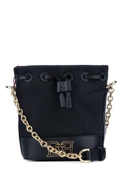 Bally Chain-Linked Drawstring Bucket Bag