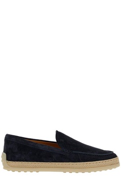 Tod's Logo Debossed Slip-On Espadrilles