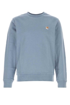 Maison Kitsuné Fox Head Patch Crewneck Sweatshirt