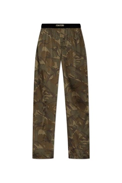 Tom Ford Camouflage Printed Straight Leg Pants