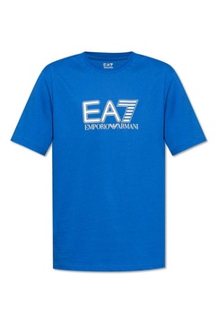 Ea7 Emporio Armani Logo-Printed Crewneck T-Shirt