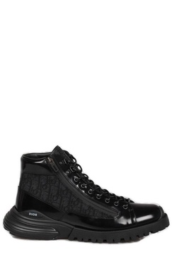 Dior Homme  Monogrammed Lace-Up Boots