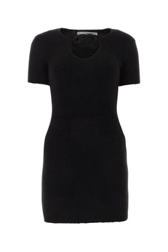 Alexander Wang Circle Cut-Out Knit Mini Dress