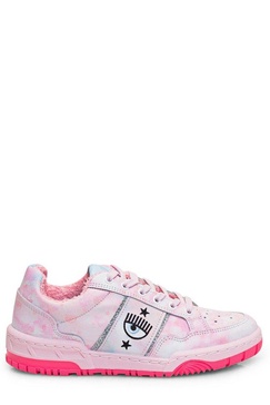 Chiara Ferragni Round-Toe Lace-Up Sneakers