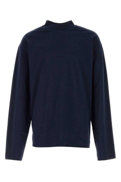 Dries Van Noten Man Navy Blue Cotton Oversize Heger T-Shirt