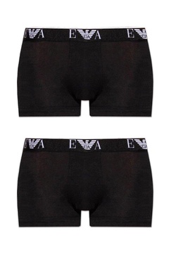 Emporio Armani Logo-Embroidered Two-Pack Boxers