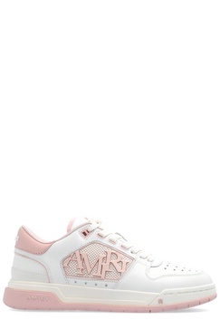 Amiri Logo Plaque Round Toe Sneakers