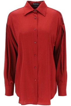 Tom Ford Stretch Silk Satin Shirt