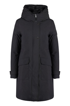 Woolrich Hooded Mid-Length Parka Coat