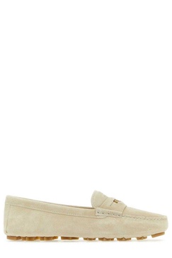 Miu Miu Logo-Plaque Slip-On Penny Loafers