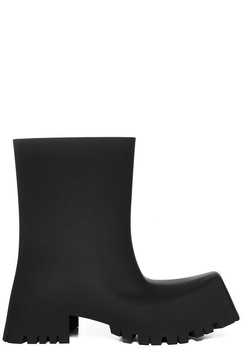 BALENCIAGA Men's Black Boots for the 2024 Season