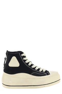 R13 Flatform High-Top Lace-Up Sneakers