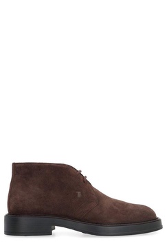 Tod's Desert Round Toe Lace-Up Boots