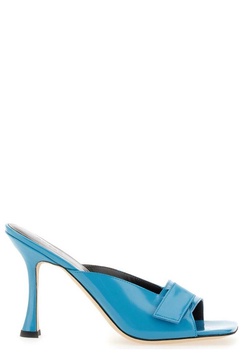 By Far Squared-Toe Stiletto Heel Sandals