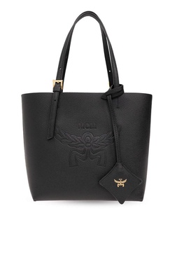 MCM Himmel Logo Debossed Tote Bag