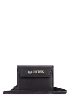 Jacquemus Logo Lettering Neck Strapped Wallet