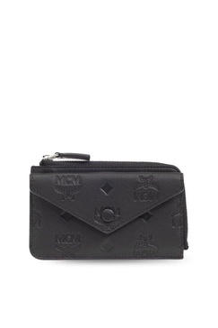 MCM Logo Detailed Zipped Card Holder