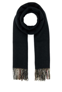 Burberry Unisex Black Cashmere Reversible Scarf