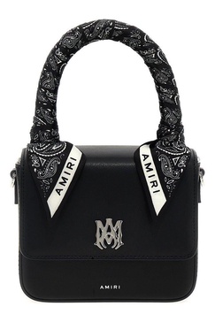 Amiri Bandana Scarf Logo Plaque Mini Tote Bag