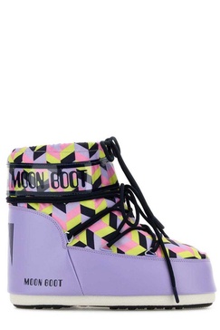 Moon Boot Icon Geometric Printed Lace-Up Boots