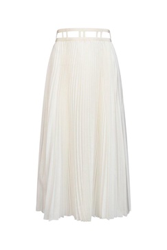 Christian Dior Pleated High Waist Midi Skirt