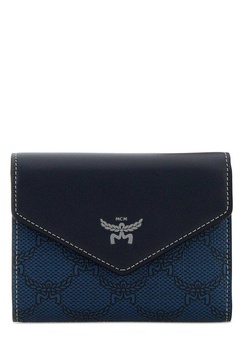 MCM Logo-Printed Tri-Fold Wallet