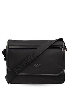 Emporio Armani Logo-Plaque Magnetic Fastened Shoulder Bag