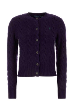 Polo Ralph Lauren Pony Embroidered Cable-Knit Cardigan