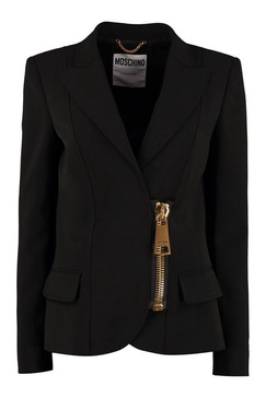 Moschino Single-Breasted Zipped Blazer