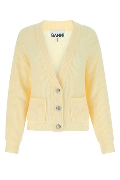 Ganni V-Neck Buttoned Cardigan