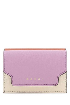 Marni Woman Multicolor Leather Wallet