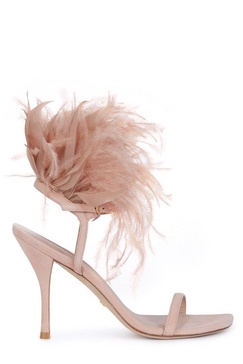 Stuart Weitzman Plume Heeled Sandals