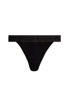 Moschino Logo-Waistband Ribbed-Knit Briefs