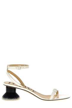 Loewe Petal Brush Ankle Strap Sandals