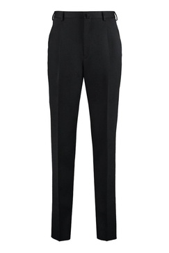 Lanvin Pressed-Crease Straight-Leg Trousers