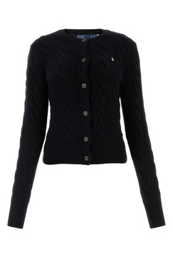 Polo Ralph Lauren Pony Embroidered Cable-Knit Cardigan